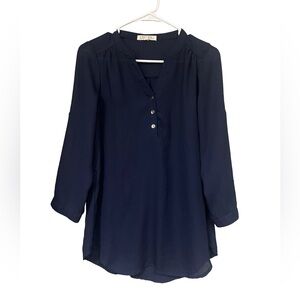 Classic Navy Women's Blouse